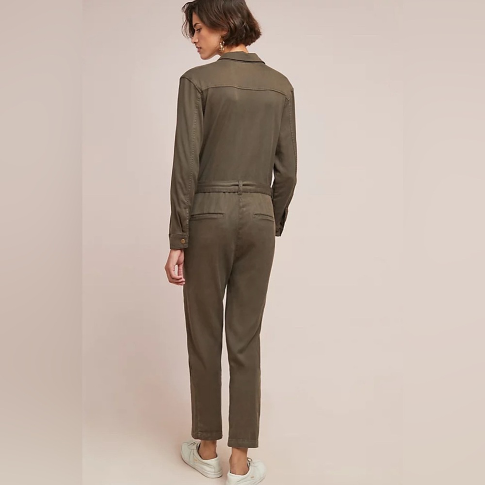 Anthropologie Michael Stars Utility Jumpsuit in Loden - Picture 2 of 9